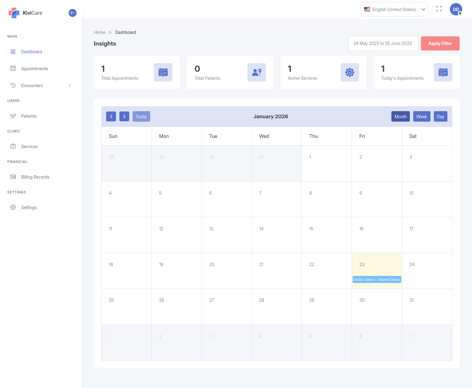 Doctor Dashboard & Features - KiviCare WordPress - Documentation