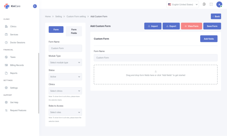 Custom Forms Builder - KiviCare WordPress - Documentation