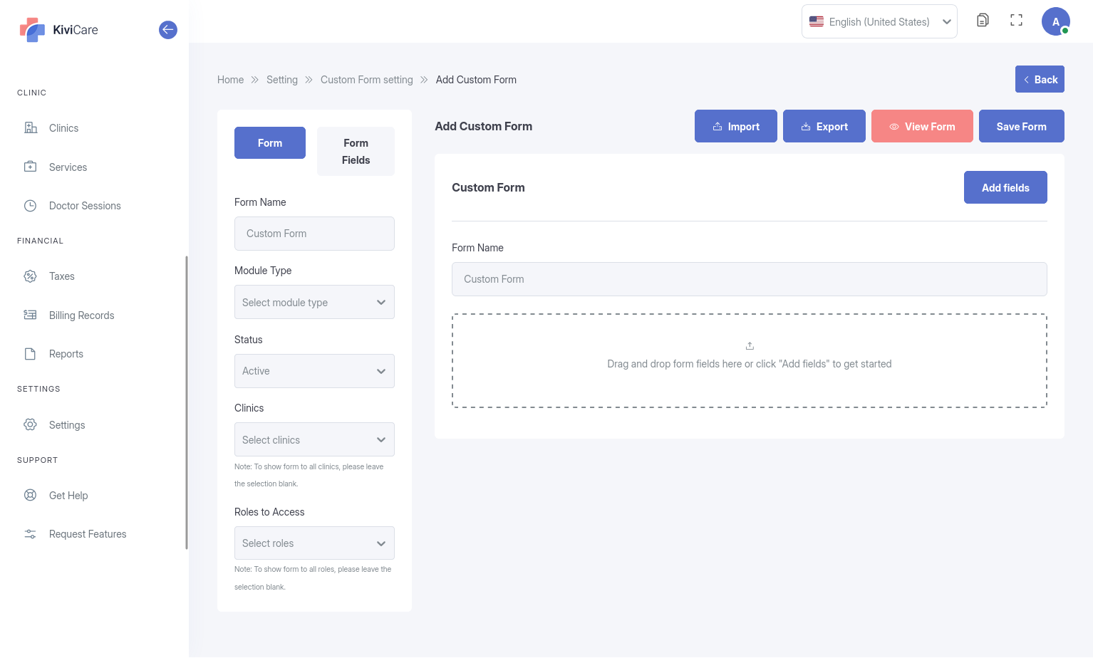 Custom Forms Builder - KiviCare WordPress - Documentation